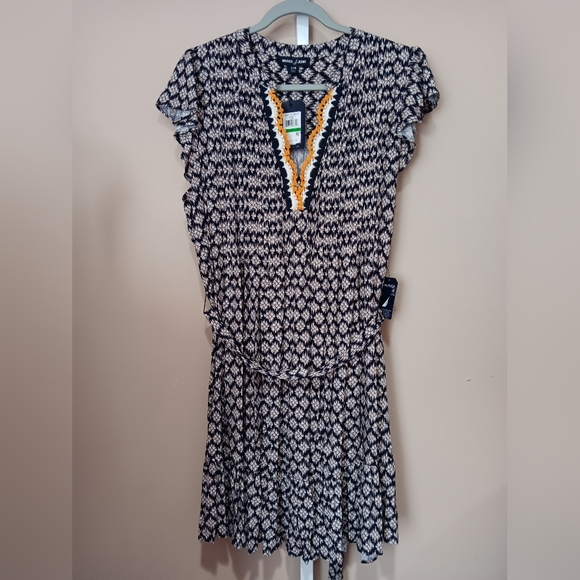 Nautica Women's (Size L) Navy V-Neck Shift Dress (NWT) - Picture 1 of 10